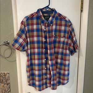 Woolrich Men's Plaid Shirt - Red, Blue, White